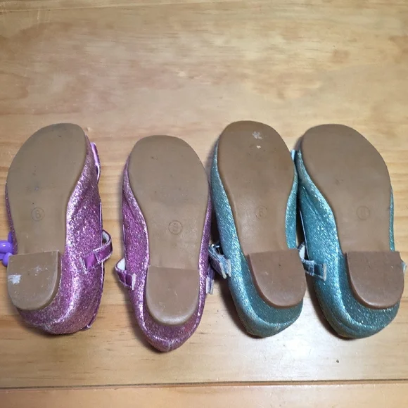 Stelle Glitter Kids Dress Shoes - Pink and Blue - Picture 8 of 11